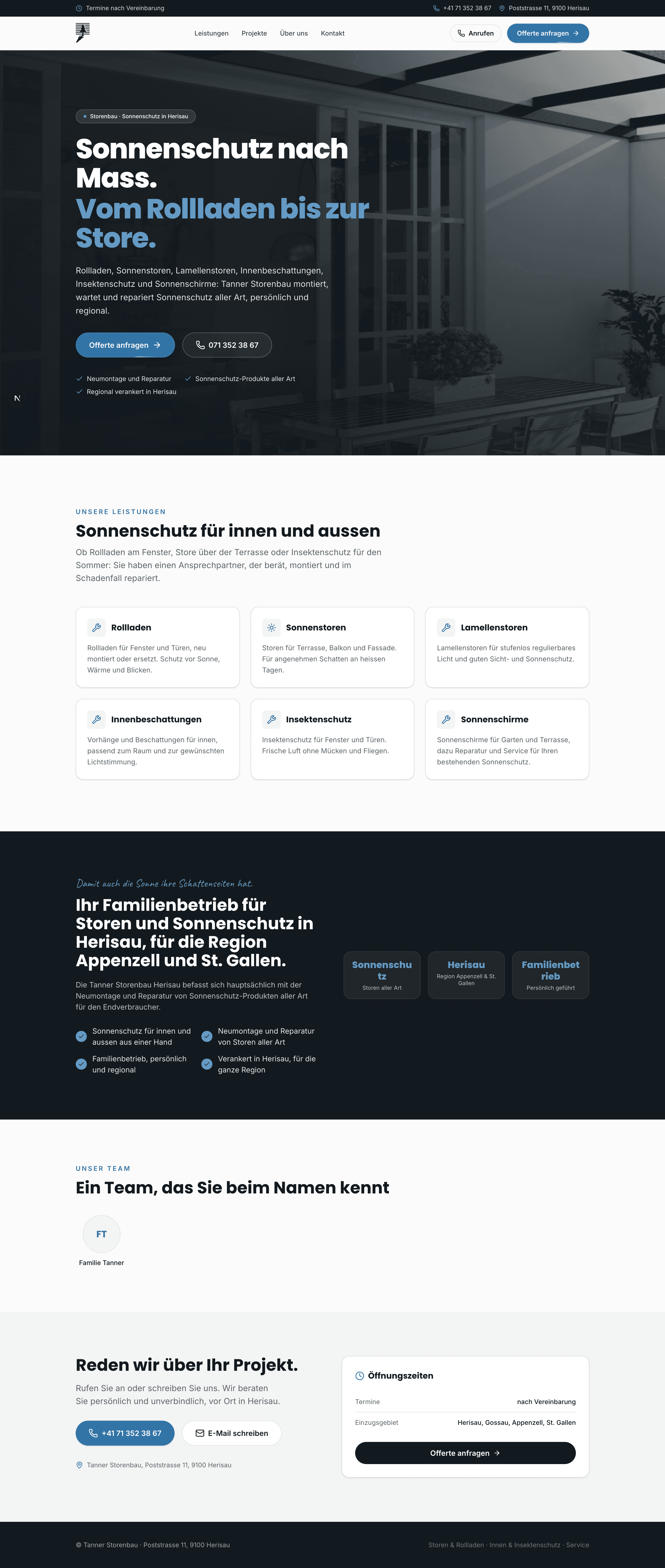 Entwurf der neuen Startseite