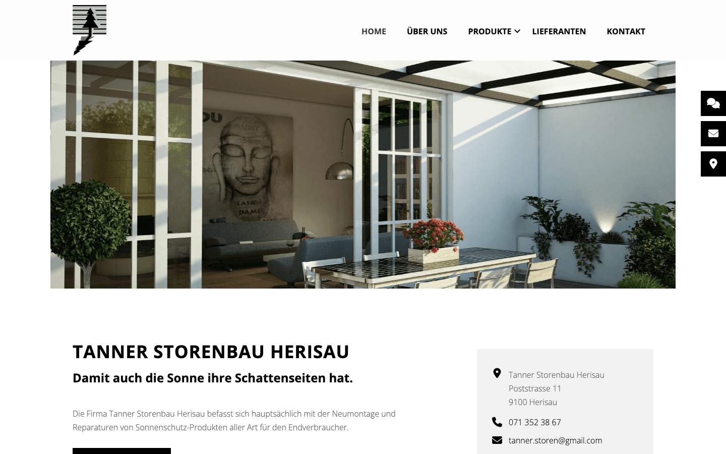 Heute · tanner-storen.ch