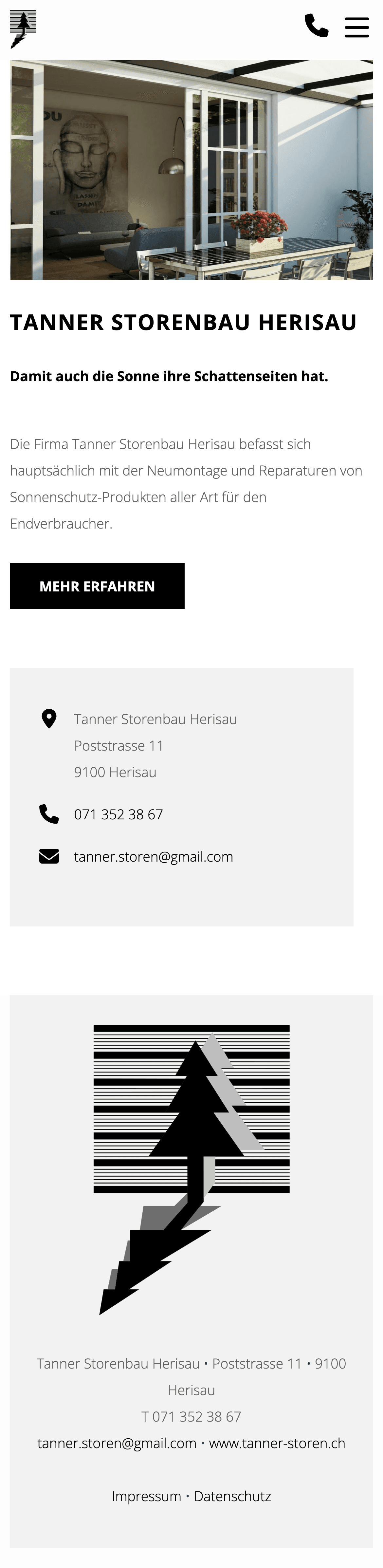Heute · tanner-storen.ch